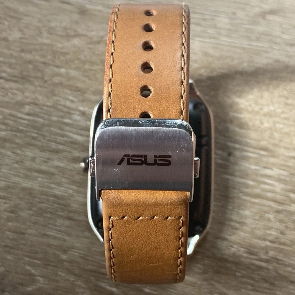 ASUS ZenWatch 2 WI501Q 45mm Smartwatch Stainless Steel Case Brown Leather Band